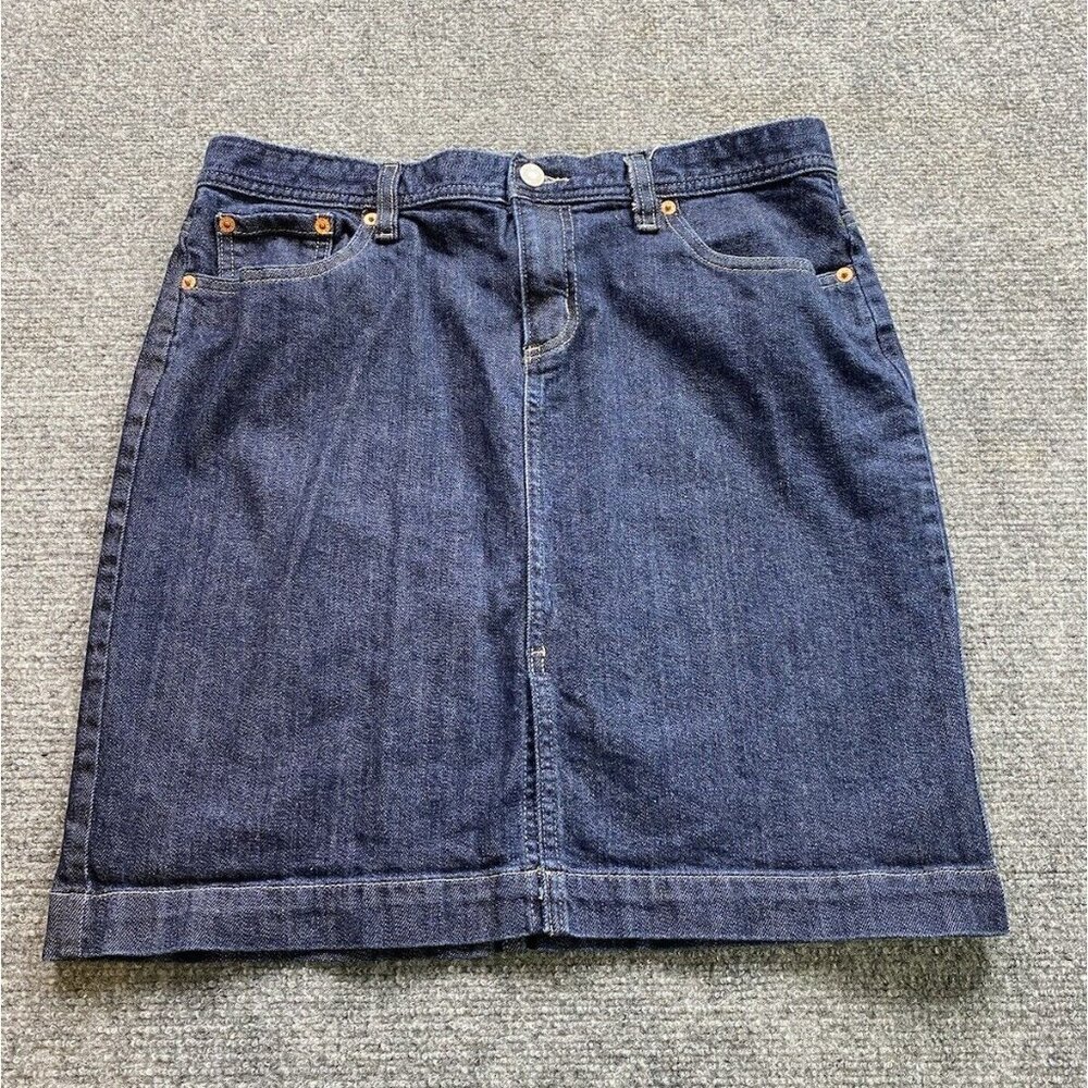 Gap Jeans Skirt Women's 10 Blue 32x18.5‎ Denim Y2K Coastal Festival Minimalist
